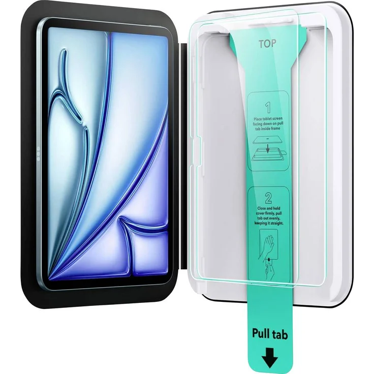 ESR Tempered-Glass Displayschutzglas für Apple iPad Air 11 (M3, 2025) - 2 St., Anti-Fingerprint, kratzfest, militärisch getestet