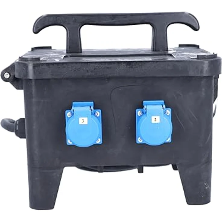 As - Schwabe, Steckdose, Mobiler Vollgummi Baustromverteiler, 400V/16A, Schwarz – Bild 4