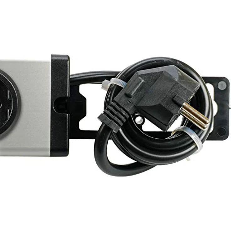 Ehmann 0601x0g02203301 Alu USB Multilader mit 5 USB-Ports (1x USB-C 18W, 2X Doppel-USB A Ports á 2,1A), 2 Schutzkontakt Steckdosen, zum Laden von Smartphone, Tablet usw. mit 1,5 m Zuleitung – Bild 3