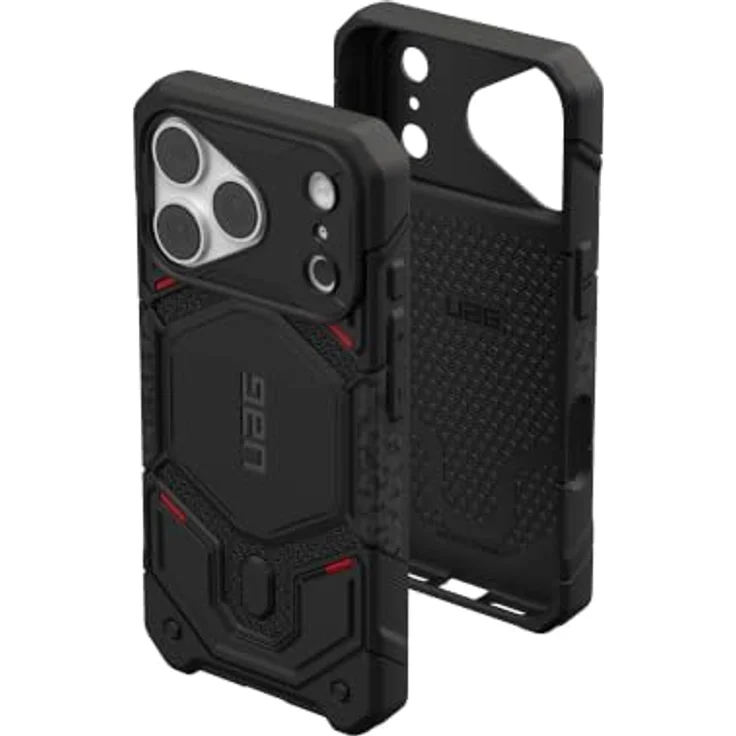 UAG Monarch Pro MagSafe, Schutzhülle aus DuPont™ Kevlar® für iPhone 18 Pro/17 Pro, rutschfest, fallfest bis 7.6 m, kevlar black – Bild 3