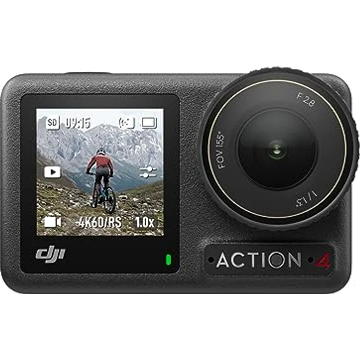 DJI Osmo Action 4 Standard-Combo – 4K/120fps wasserdichte Action-Kamera mit einem 1/1,3-Zoll-Sensor, atemberaubende Low-Light-Aufnahmen, 10-Bit- und D-Log M-Farbleistung, langlebiger 1.770 mAh-Akku – Bild 1