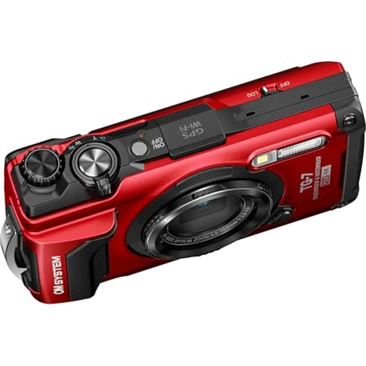 OM SYSTEM Tough TG-7 Rot Digitalkamera,wasserdicht, stoßfest, Unterwasser- und Makro-Aufnahmemodi, 4K-Video, 4-Fach-Weitwinkelzoom (Nachfolgemodell der Olympus TG-6) – Bild 3