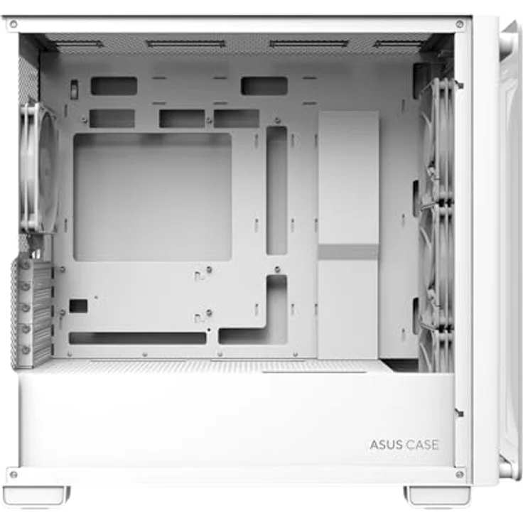 ASUS A23 Plus TG ARGB White microATX PC Gehäuse (Mesh Frontpanel, 360-mm-Radiatoren, 380-mm-Grafikkarten) – Bild 4