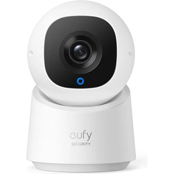 eufy Security Indoor Cam C210, 1080p Überwachungskamera mit WLAN, 360° Schwenkbar, Nachtsicht, KI für Personen- und Bewegungsverfolgung, Indoor Kamera