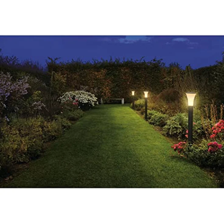 SLV LED Außenleuchte ALPA CONE | Design Außen-Standleuchte, stilvolle Außenbeleuchtung | Outdoor LED WegLeuchte, Pollerleuchte, Weg-Beleuchtung, Garten-Lampe, Gartenbeleuchtung | E27, max 24W – Bild 4