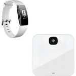 Fitbit Aria Air & Inspire HR Bundle | Weiss Fitness Tracker mit Herzfrequenzmessung, Schlafphasenerkennung und Trainingsfunktionen