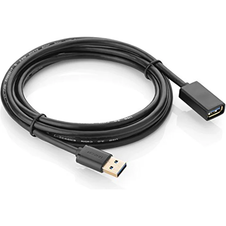 UGREEN USB 3.0 Verlängerungskabel 1.5 Meter, schnelle Datenübertragung, langlebig, schwarz – Bild 4