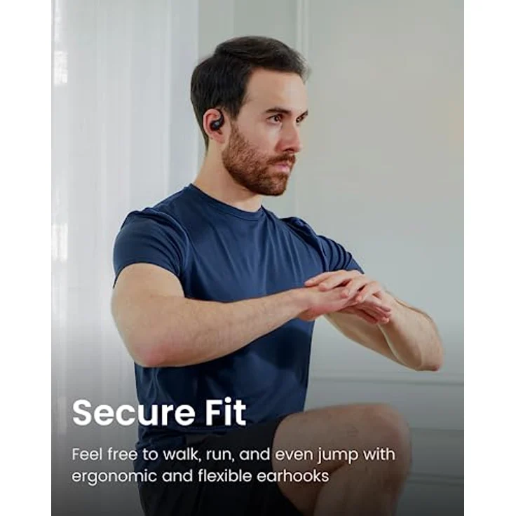 SHOKZ OpenFit True Wireless Earbuds (TWS), Open Ear Bluetooth Kabellose Kopfhörer, Audio-Exzellenz mit OpenBass Algorithmus, 28 Stunden Laufzeit, Begleiter bei Büroarbeit/Freizeit/Sports, Schwarz – Bild 5