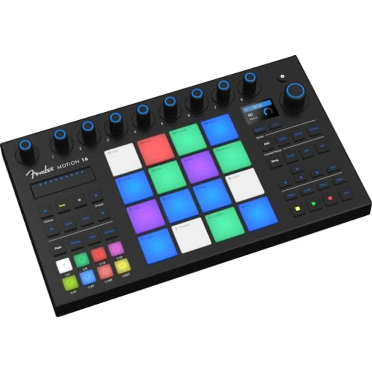 Fender Studio Motion 16, kreativer MIDI-Controller mit dynamischen FATAR Pads und ergonomischen Bedienelementen, schwarz – Bild 2
