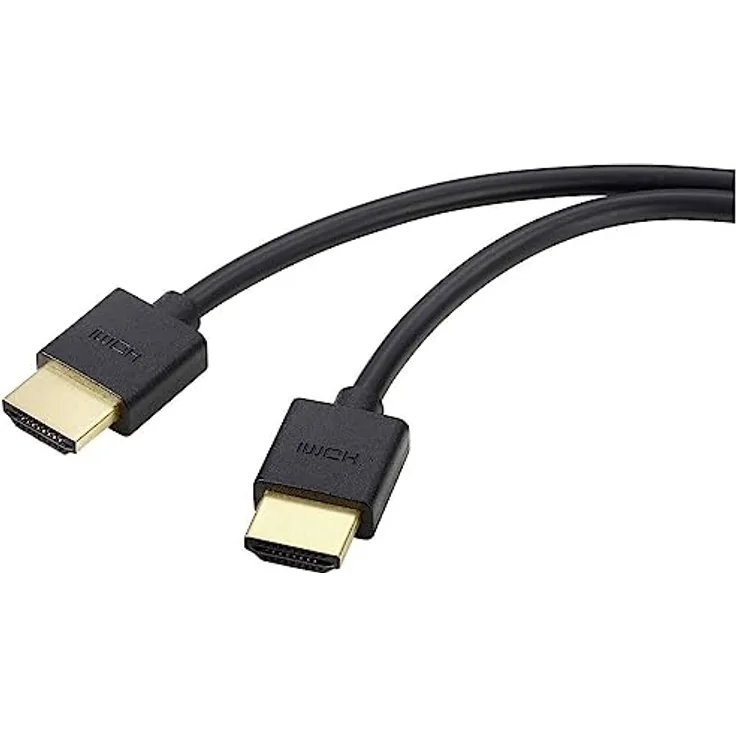 SpeaKa Professional HDMI Anschlusskabel HDMI-A Stecker, 1.00m, Schwarz, Ultra HD (8K)