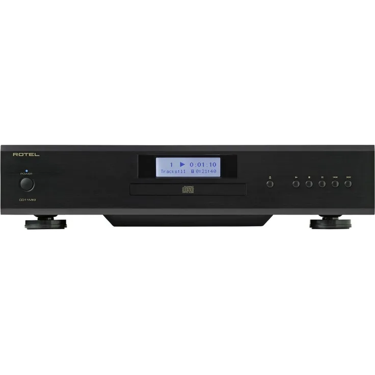 Rotel CD11MKII, Stereo-CD Player mit 32-Bit Premium-D/A-Wandler, Schwarz/Silber