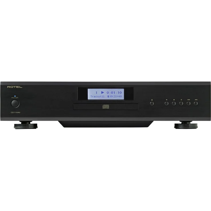 Rotel CD11MKII, Stereo-CD Player mit 32-Bit Premium-D/A-Wandler, Schwarz/Silber