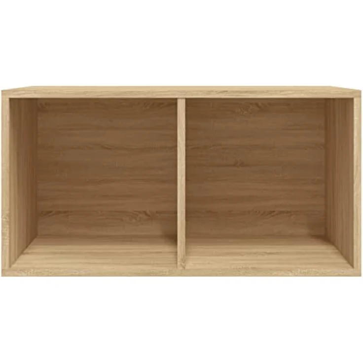 vidaXL Schallplatten-Aufbewahrungsbox Sonoma Eiche 71×34×36 cm – Bild 6