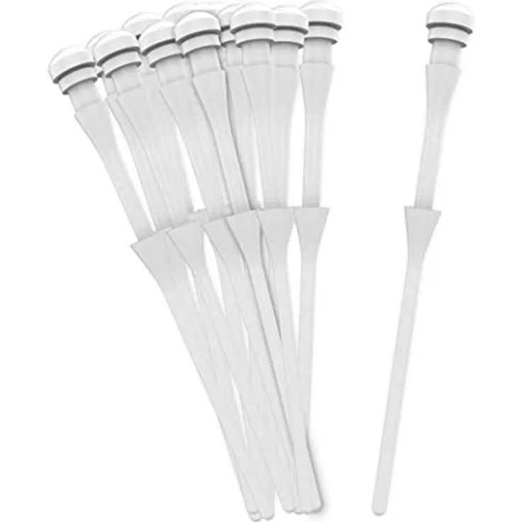 Akasa 20 weiße Gummi Gehäuselüfterhalterungen, Anti Vibration Gummi Befestigung für Computer Lüfter, PC Schrauben Silikon Gummistifte, 20 Stück, 73mm, weiß, MX003-WKT20