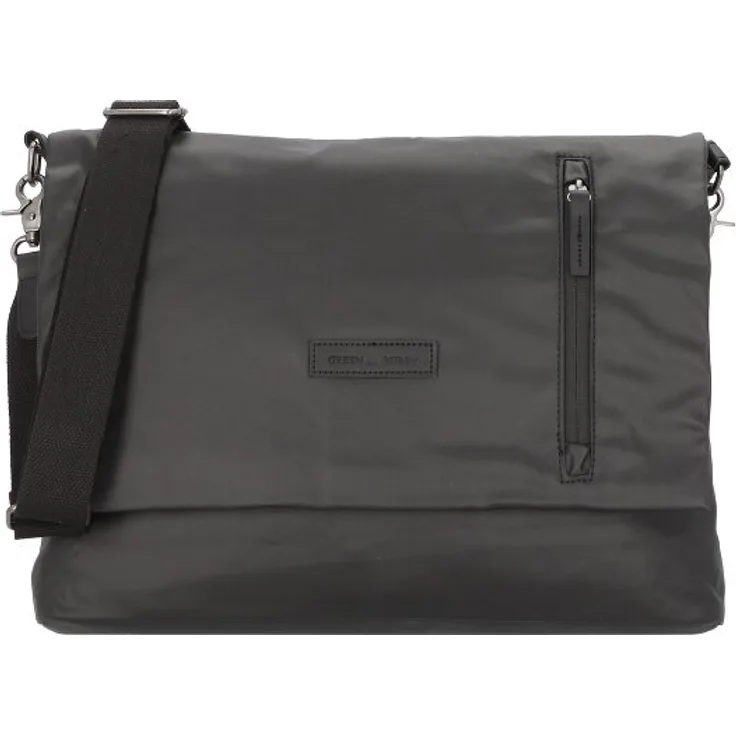 Greenburry Aviator Messenger, 39 cm Laptopfach, schwarz, 100% Polyurethan
