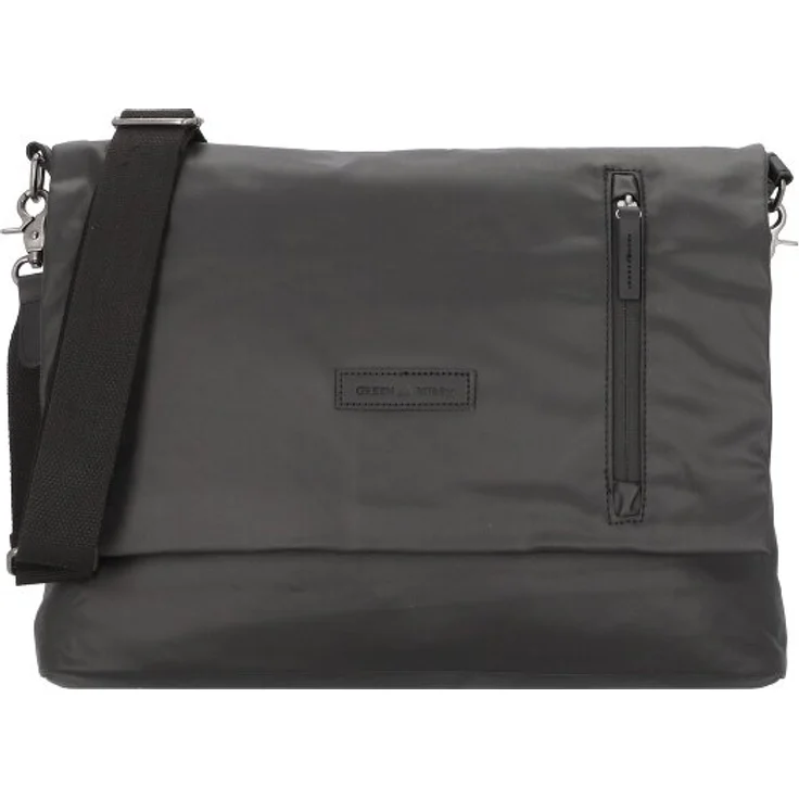 Greenburry Aviator Messenger, 39 cm Laptopfach, schwarz, 100% Polyurethan