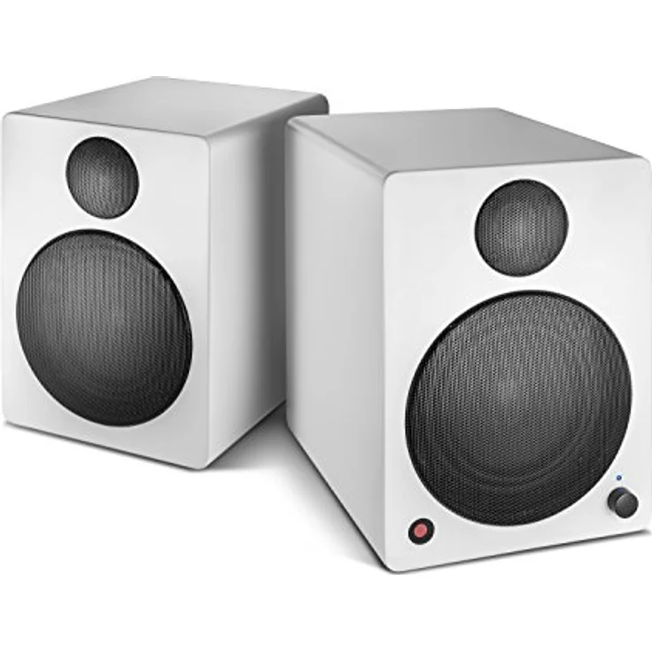 wavemaster CUBE NEO white - Regallautsprecher-System (50 Watt) mit Bluetooth-Streaming, Digitalanschluss und IR-Fernbedienung, Aktiv-Boxen, Nutzung für TV-Tablet-Smartphone, weiß (66381) Regallautsprecher - 50 Watt - schwarz, weiß – Bild 3