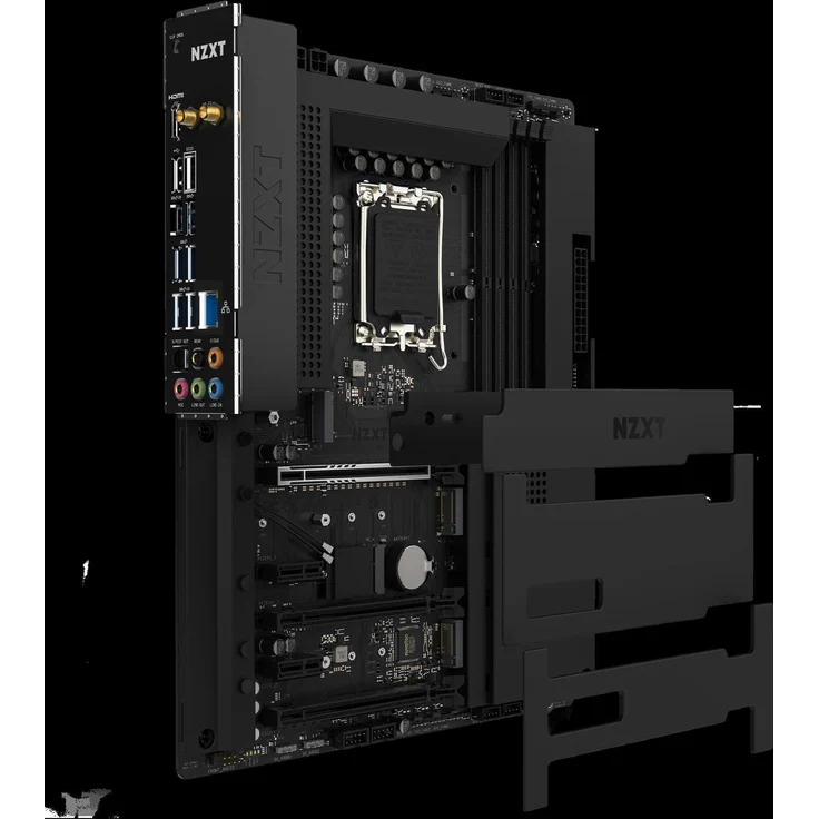 NZXT N7 Z790 Matte Black ATX Motherboard, Intel Z790 Chipsatz, LGA 1700, DDR5 bis 128 GB, Wi-Fi 6E, RGB-Beleuchtung
