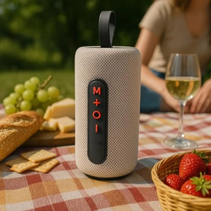 No Brand Bluetooth-Lautsprecher 16W, Kabelloser Lautsprecher mit LED-Beleuchtung, TWS-Kopplung und Bluetooth 5.4, USB-C wiederaufladbar, ideal für Partybox und Karaoke – Bild 3