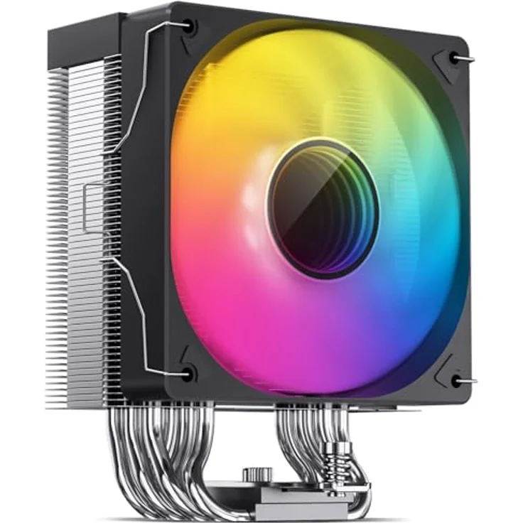 Jonsbo CR-1000 V2 PRO ARGB CPU-Kühler, 120mm - schwarz, leistungsstarker Turm-Kühler mit 6 Heatpipes, 1x PWM-Lüfter, 230 W TDP – Bild 2