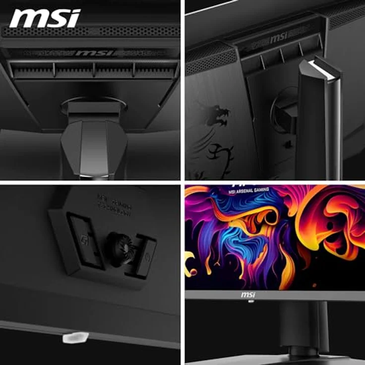 MSI MAG 272UP QD-OLED X24, 27 Zoll Gaming Monitor – 4K UHD 3840x2160, Quantum Dot OLED, 240Hz, 0,03ms, DisplayHDR TRUE Black 400, AMD FreeSync Premium Pro, USB-C (15W PD) – Bild 5
