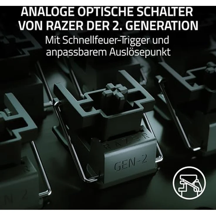 Razer Huntsman V3 Pro Tenkeyless - Analoge optische E-Sport-Tastatur ohne Ziffernblock (Digitaler Drehregler & Steuerungstaste, Texturierte Doubleshot-PBT-Tastenkappen) DE-Layout | Schwarz – Bild 2