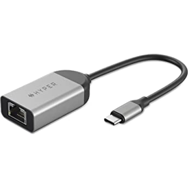 HyperDrive USB-C auf 2.5Gbps Ethernet Adapter, Works with Chromebook Zertifiziert, USB-C auf LAN Adapterkabel, Silber – Bild 3