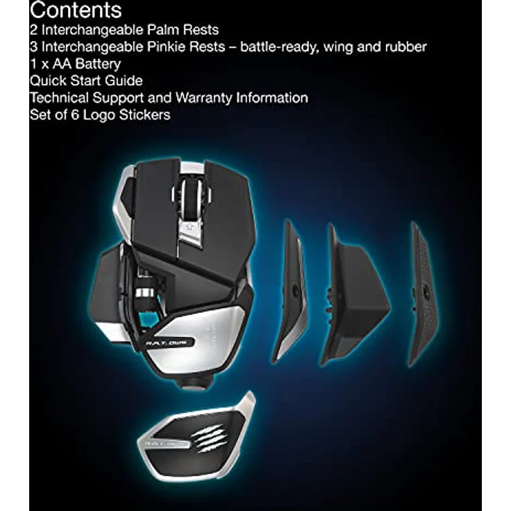 MadCatz R.A.T. DWS, schwarz/silber, USB/Bluetooth (MR07DHINBL000-0) – Bild 7