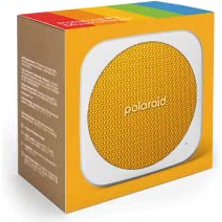 Polaroid P1 Music Player (Yellow) - Super Portable Wireless Bluetooth Speaker Rechargeable with IPX5 Waterproof and Dual Stereo Pairing – Bild 2