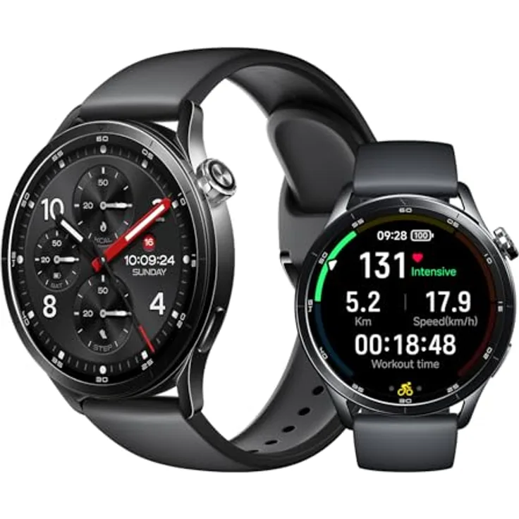 XIAOMI Watch S5 46 Smartwatch, Fluorkautschuk, 140-210 mm, Schwarz