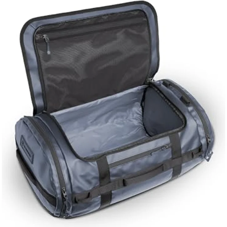 Wandrd CARRYALL Duffel 30L, Fotorucksack und Kameratasche in Aegean Blue, wasserabweisend, mit expandierbarem Bodenfach und Rucksackgurten – Bild 5