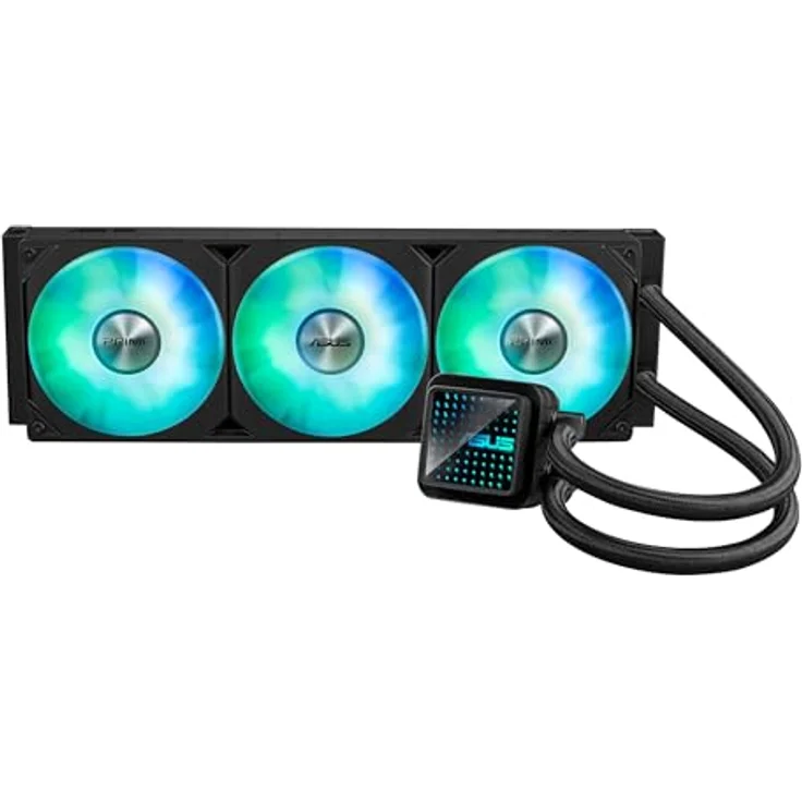 ASUS Prime LC 360 ARGB All-in-One-Flüssig-CPU-Wasserkühlung, leistungsstarke vorinstallierte ARGB-Lüfter, anpassbarer Infinity-Spiegel, 400 mm Schläuche, CPU-Sockel Intel LGA 1851, 1700, 1200, 115X, AMD AM5, AM5 – Bild 1