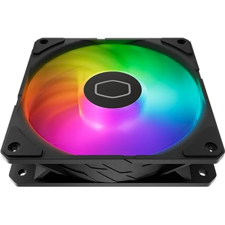 Cooler Master SickleFlow Edge 120 ARGB, 3er-Pack Gehäuselüfter mit 70,7 CFM Luftstrom, 690–2500 U/min, statischer Druck von 3,61 mmH2O, Schwarz – Bild 2
