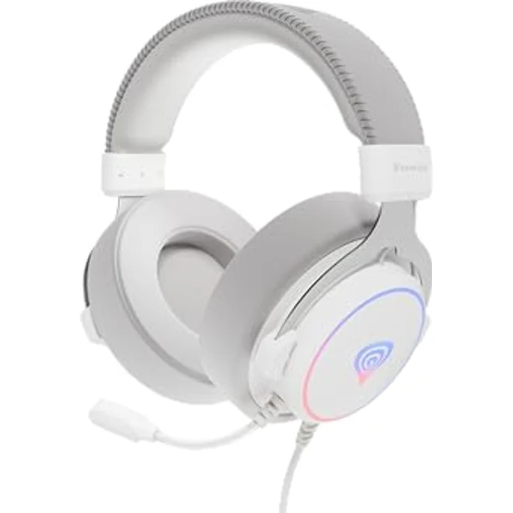Genesis Neon 764 Gaming Kopfhörer, Kabelgebunden, 20 - 20000 Hz, 425 g, Weiß – Bild 1
