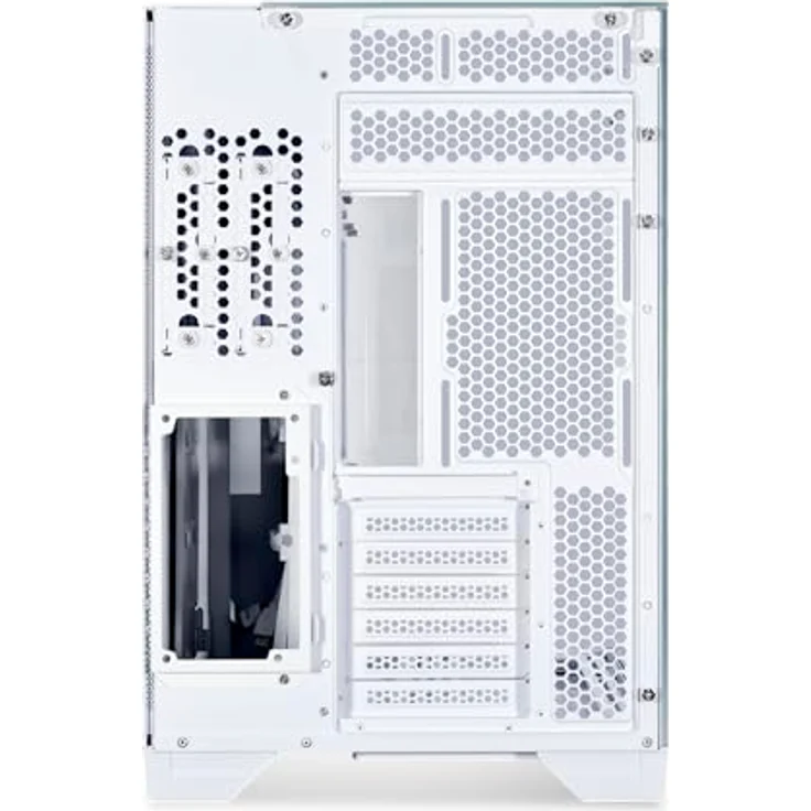 Lian Li O11 Vision PC-Gehäuse, 3-seitige randlose Glaspaneele, modular, werkzeugloses Design, Triple-Radiator-Unterstützung, Aluminium, Tower, Weiß – Bild 4