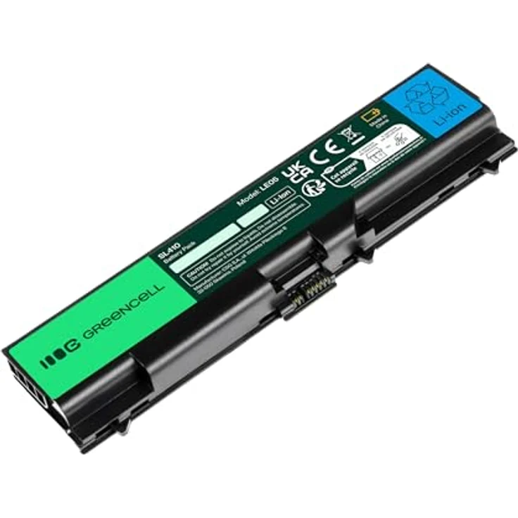 Green Cell Laptop-Batterie, 6 Zellen, 4400 mAh, Schwarz, kompatibel mit Lenovo ThinkPad Edge 14/15, E525, T410, T420, T510, T520, W510 – Bild 2