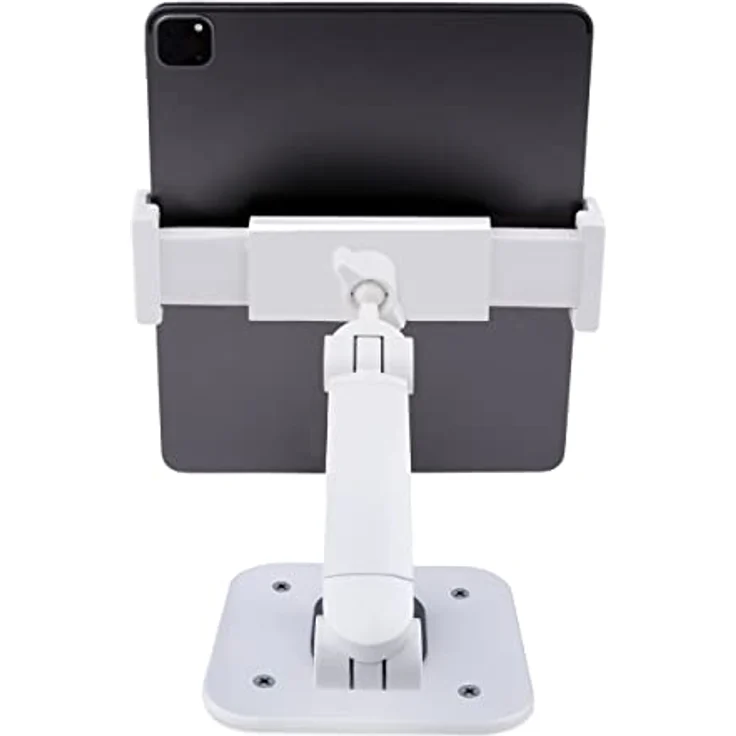 StarTech.com Einstellbarer Tablet Tischständer - Tablet Wandhalterung - Tragkraft 1kg - Ergonomischer Tabletständer - Tablethalterung mit Gelenk, Schwenkbar/Höhenverstellbar (ADJ-Tablet-Stand-W) – Bild 4