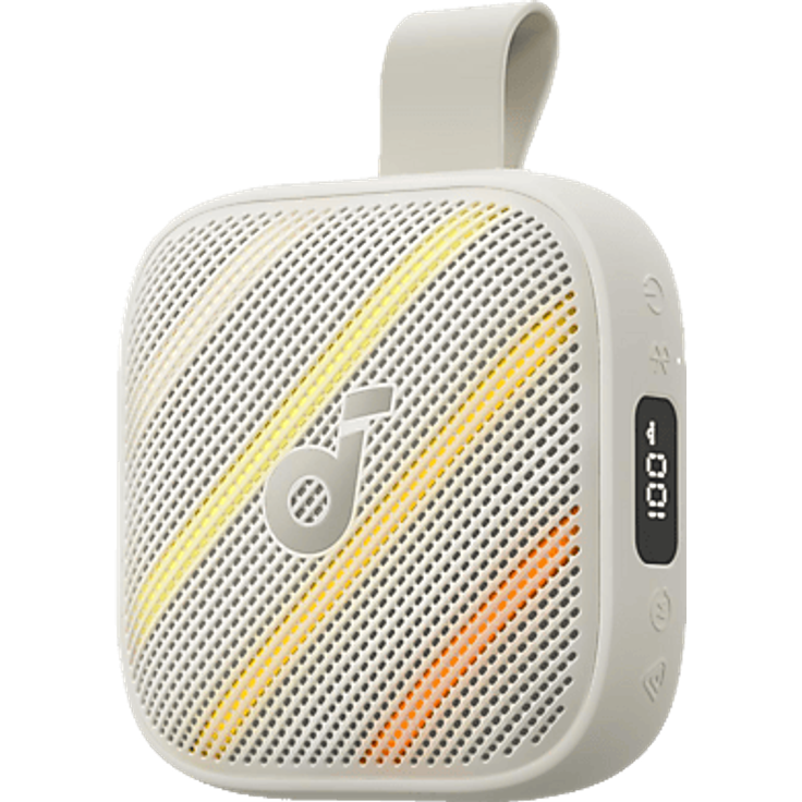 SOUNDCORE BY ANKER Boom Go 3i, Bluetooth Lautsprecher mit 15W Sound, 24h Akkulaufzeit und IP68 Schutz, Weiß