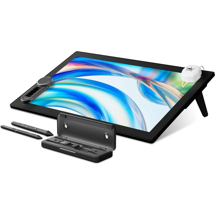 HUION Kamvas Pro 24 Gen 3, 23,8" 4K-UHD Grafiktablett mit Display, PenTech 4.0, 16.384 Druckstufen, zwei batterielosen Stiften