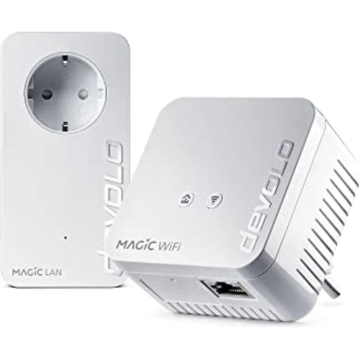 Devolo Magic 1 WiFi Mini Starter Kit (1x Magic 1 WiFi Mini, 1x Magic 1 LAN), Ethernet, Powerline, 1200 MBps, weiß – Bild 2