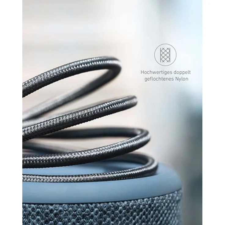 Anker USB C Kabel, 2er Set [0,9m] Nylon Geflochten Schnellladekabel, USB auf USB C, für Samsung Galaxy S24/S23/S22 Ultra, iPhone 16/15/14 Pro Max, iPad, MacBook, bis 480 Mbit/s Datenübertragung – Bild 5