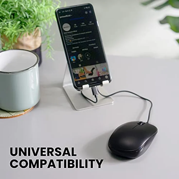 Perixx PERIMICE-201C USB-C optische Maus, 3 Tasten, Scrollrad, 800 DPI, Schwarz Matt – Bild 3