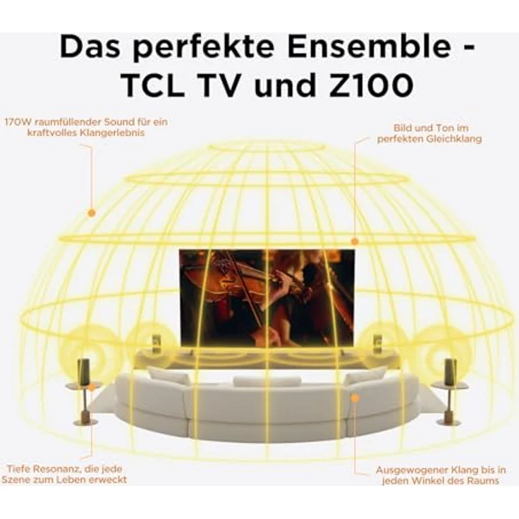 TCL Z100-SW Subwoofer, kraftvoller Bass mit hoher Klangqualität – Bild 4