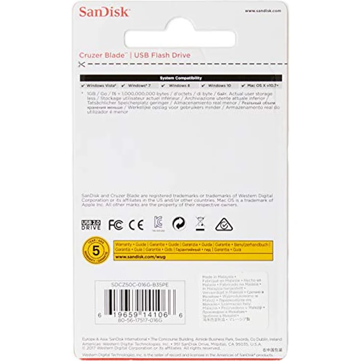 SanDisk SDCZ50C-016G-B35PE Cruzer Blade USB 16GB electric rosa – Bild 2