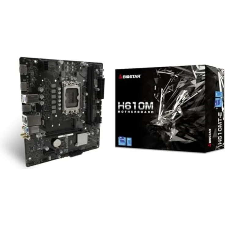 Biostar Motherboard H610MTE LGA 1700 Intel H610
