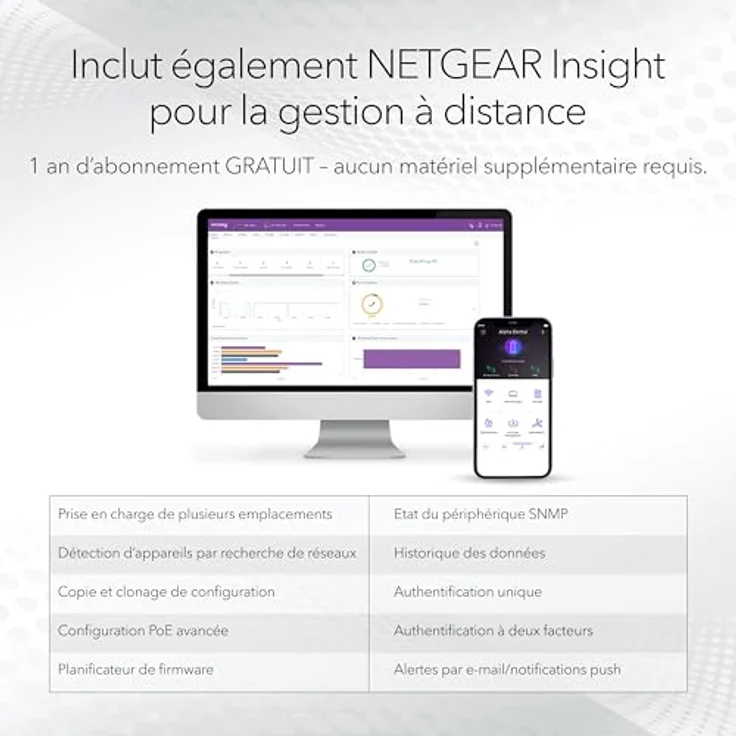 Netgear XS508TM, 10-Port Netzwerk Switch mit Cloud-Management, Grau – Bild 4