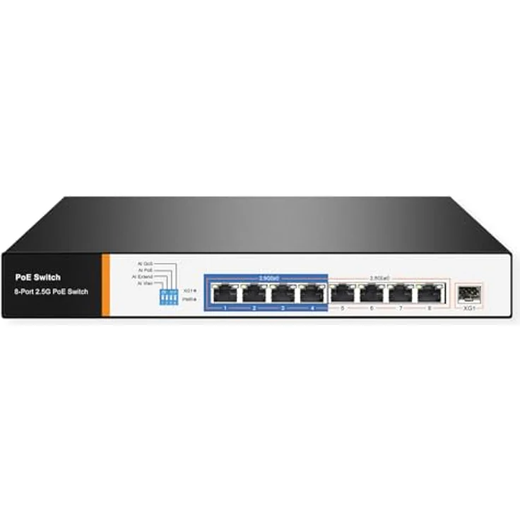 VALUE PoE+ 2,5 Gigabit Ethernet Switch, 8 Ports + Uplink (SFP+) – Bild 1