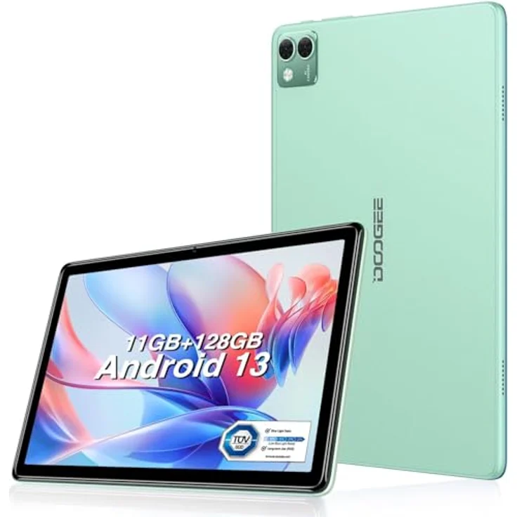 DOOGEE T10S 10.1, 6 GB/128 GB, Grün Tablet mit großem Speicherplatz – Bild 1