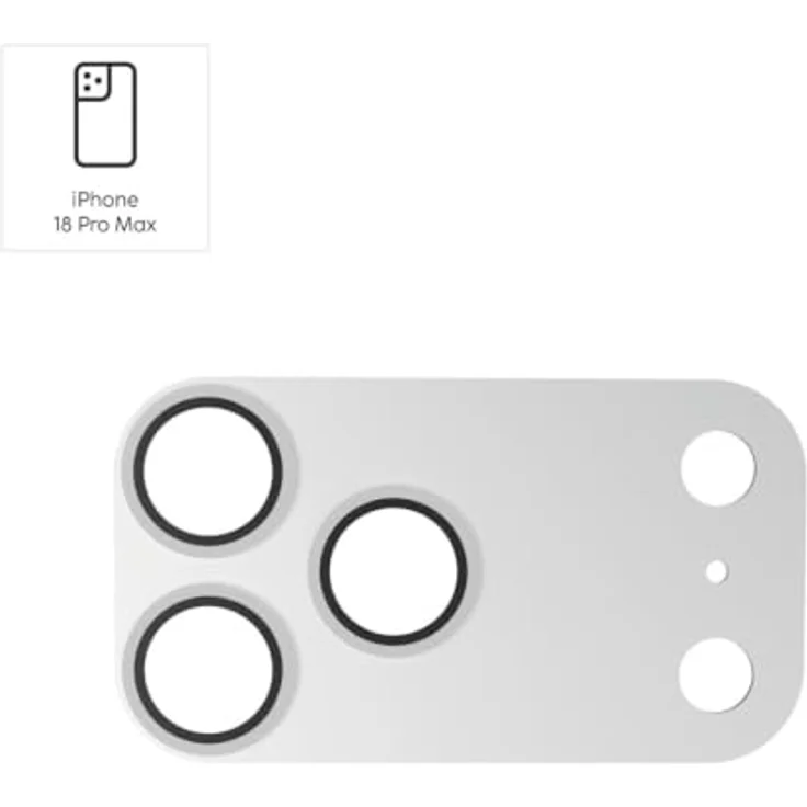 Hama Cam Protect Pro, Kameraschutzglas für Apple iPhone 18 Pro Max, silber – Bild 2