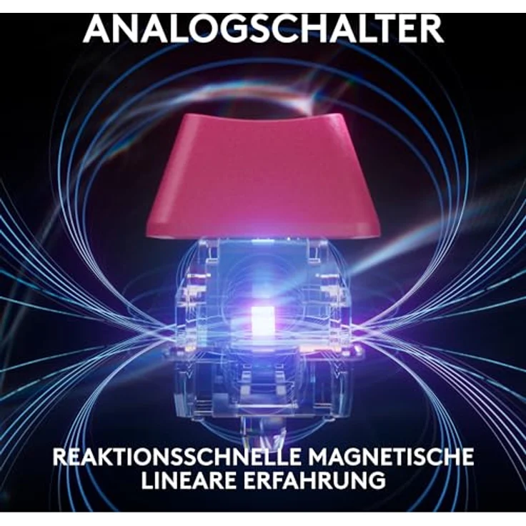 Logitech G PRO X TKL Rapid Tenkeyless Gaming Tastatur, magnetische Analogschalter, Rapid Trigger-Modus, anpassbare RGB-Beleuchtung, DEU QWERTZ - Magenta – Bild 2